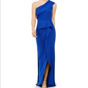 Vince Camuto Dress One-shoulder Peplum Gown